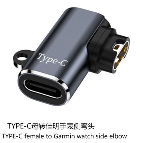 Adaptateur De Cble De Chargeur Portable Pour Montre,Convertisseur De Charge,Type C,Micro Usb,Ios,Femelle,Garmin Fenix 7,7s,7x,6,6s,6x,5,5s,5x - Type For Ios Side Bend