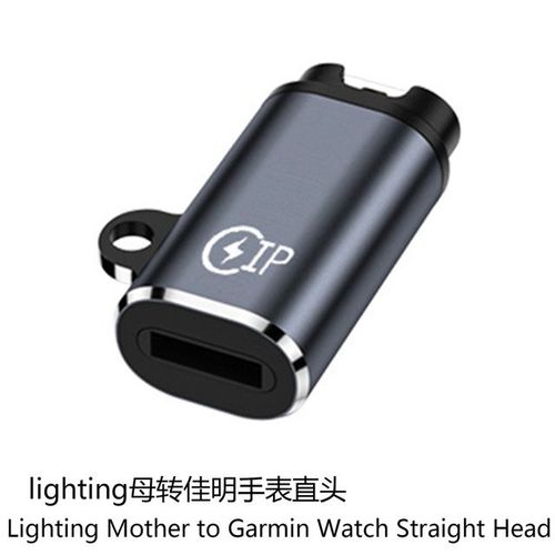 Adaptateur De Cble De Chargeur Portable Pour Montre,Convertisseur De Charge,Type C,Micro Usb,Ios,Femelle,Garmin Fenix 7,7s,7x,6,6s,6x,5,5s,5x - Type For Ios Straight