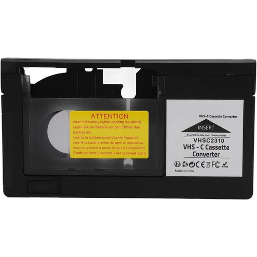 Adaptateur De Cassette Vhs C, Adaptateur De Cassette Pour Camscopes Compatible Avec Les Cassettes S Vhs C, S Vhs, Commande  Une Touche, Non Compatible Avec 8 Mm/Minidv/Pour Hi8[YIN4184431]