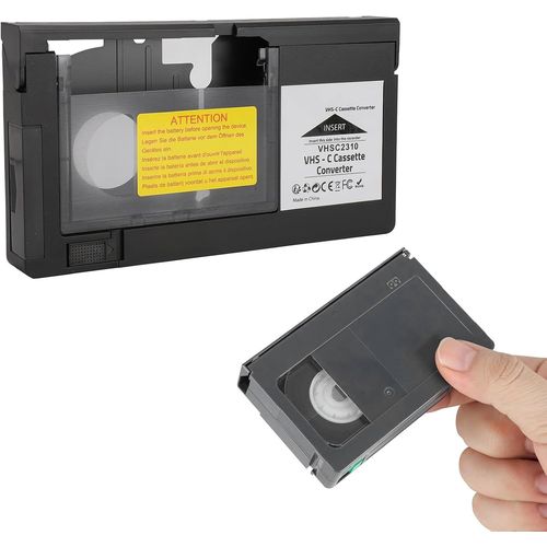 Adaptateur De Cassette Vhs C Compatible Avec Les Camscopes Vhs-C Svhs, Convertisseur De Cassette Vhs Motoris Avec Lecture Et D'Enregistrement (Non Compatible 8Mm/Minidv/Hi8)[YIN4183454]