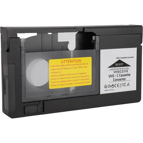 Adaptateur De Cassette Vhs C Vers Vhs, Camscopes Pour Lecture S Vhs C Et S Vhs, Enregistrement, Convertisseur D'Adaptateur De Cassette Vido, Y Compris Les Bandes 1,2 Mm[VIT692716]