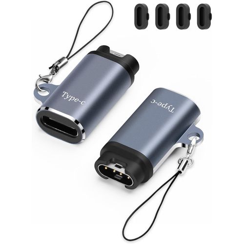 Adaptateur De Charge De Montre, Usb C Femelle Vers Mle, Port De Charge Compatible Avec Garmin Fenix 7/7s/7x/6/6x/6s, Etc., Chargeur De Montre De Type C Avec Boucle Anti-Perte (Usb -C)