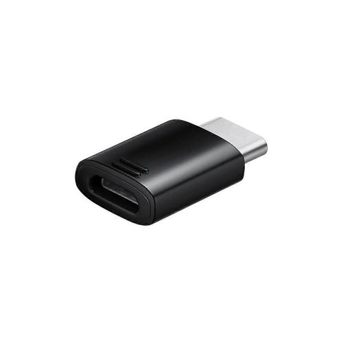 Adaptateur de charge et de synchronisation micro-USB vers USB Type-C, noir