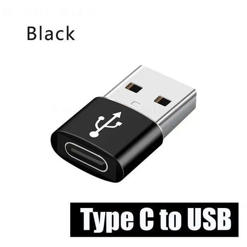 Adaptateur De Chargeur 2 Pices Pour Iphone 14 13 12 11 Pro Max Adaptateur Usb Type-C Convertisseur De Usb-C De Type C Usb Vers Type C Otg Directions D'adaptateur - Type 2pcs Black