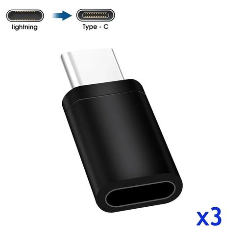 Adaptateur De Chargeur De Tlphone Portable Pour Ios,Connecteur Mle,Convertisseur De Cble,Femelle Vers Usb C,Android,Apple Iphone 14 13 Pro Max - Type 3pcs Ios To Type-C