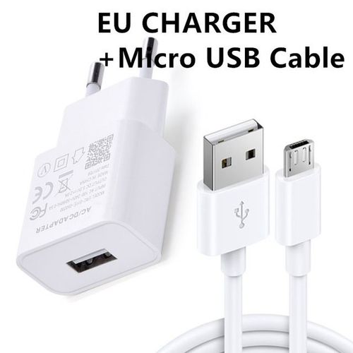 Adaptateur De Chargeur Eu Avec Cble Usb Rapide,Pipeline 5v,Huawei Honor 9x 8x 8a 8s 8c 7x 6x 6a 7c 7a Pro Y5 Y6 Y7 2018 Y9 Priem 2019 P Smart Z - Type Charger-1m Micro Usb
