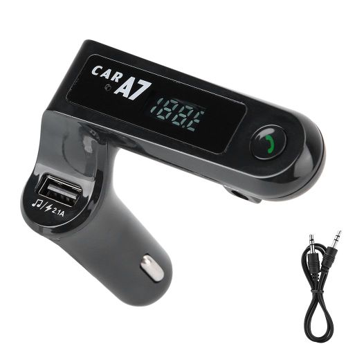 Adaptateur de chargeur transmetteur FM Bluetooth mains libres pour voiture, lecteur MP3 WMA