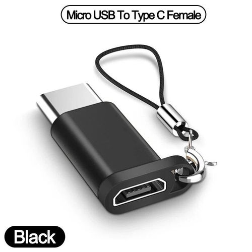 Adaptateur De Chargeur Usb 3.0 Vers Type C,Connecteur Otg,Type-C Vers Usb Mle Vers Micro Usb,Convertisseur Adaptateur Pour Pc,Macbook,Voiture,Usb C,Isub - Type Black G