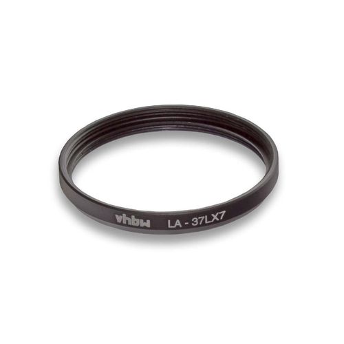 Adaptateur De Filtre En Mtal Vhbw 37mm Noir Pour Appareil Photo De Type Panasonic La-37lx7, Dmw-Fa1, Dmw-Fa1e, Dmw-Fa1gu.