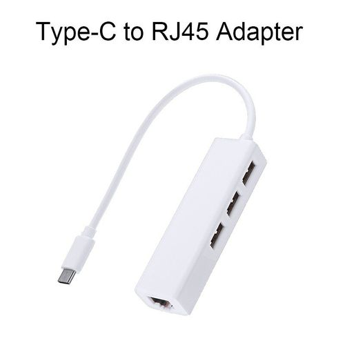 Adaptateur de Hub Ethernet Thunderbolt 3  RJ45, USB 2.0 type c, pour Macbook Portable USB C, accessoires de cble, nouveau