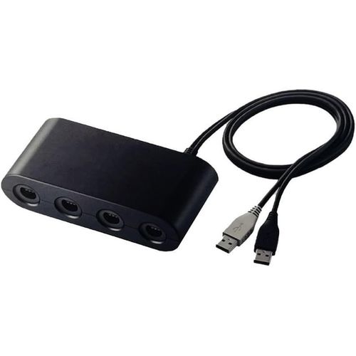 Adaptateur De Manette Ngc Pour Manette Gamecube, Convertisseur Prise En Charge De 4 Contrleurs Gc Manette De Jeu Compatible Avec Nintendo Wii U/Switch Console/Pc