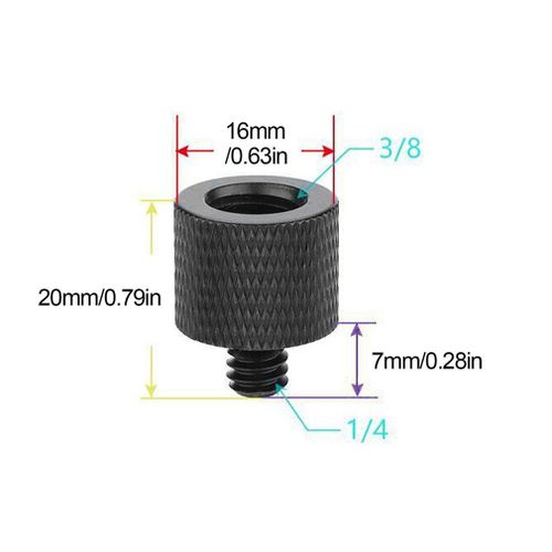 Adaptateur de montage  vis pour trpied, support de lumire Durable de 1/4 