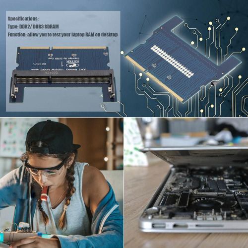 Adaptateur de RAM DDR2/DDR3 DIMM pour ordinateur portable, carte mmoire Double face avec Double canal