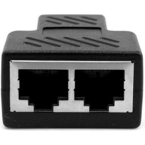 Adaptateur de rpartiteur RJ45, Cble Ethernet RJ45 CAT5 6 Port LAN 1  2 faons femelle Splitter adaptateur connecteur Noir