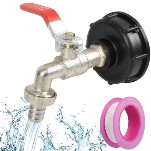 Adaptateur De Robinet De Vidange Raccord Robinet En Laiton Chrom Sortie 1/2 Pouce