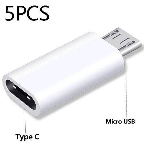Adaptateur De Type C Vers Micro Usb Et Micro Usb Vers Type C,Connecteur,Chargeur,Convertisseur Pour Xiaomi Redmi Huawei - Type 5pcs Typec To Micro #B