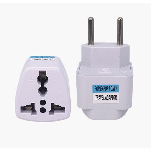 Adaptateur De Voyage Prise Electrique Ce Brsil 4 Mm Vers Uk Angleterre Usa Etats Unis Au Australie Couleur Blanche