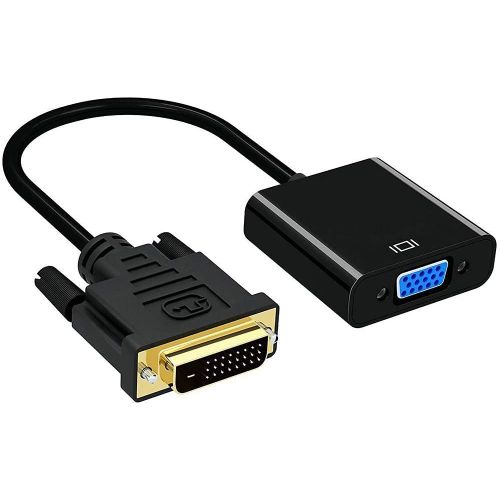 Adaptateur Dvi-D Vers Vga Dual Link 24+1 Mle Vers Vga Femelle - Cble D'Extension Vido 1080P Pour Connecter Des Systmes Dvi-D  Des crans Vga