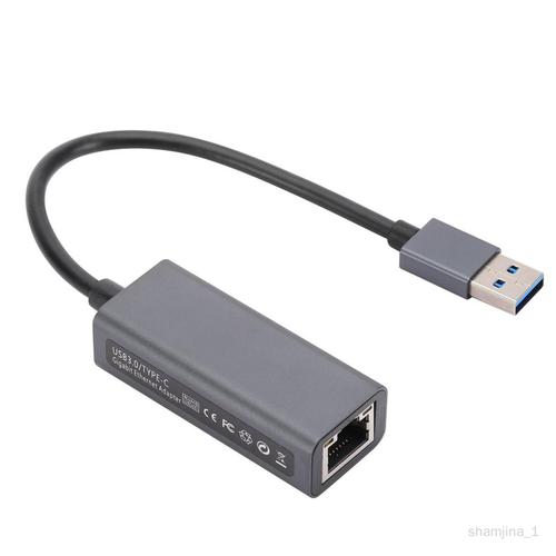 Adaptateur Ethernet USB Adaptateur rseau LAN haute vitesse 10/100/1000 Mbps