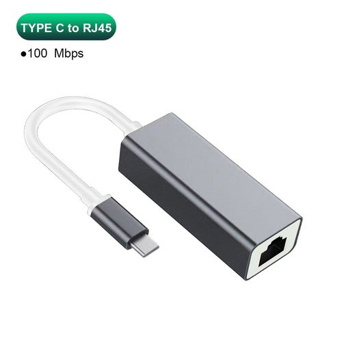 Adaptateur Ethernet USB Type C 1000Mbps,carte rseau RJ45 USB 3.0 pour MacBook PC Windows XP 7 8 10,cble Internet Lan USB Android - Type Type-C 100Mbps #A