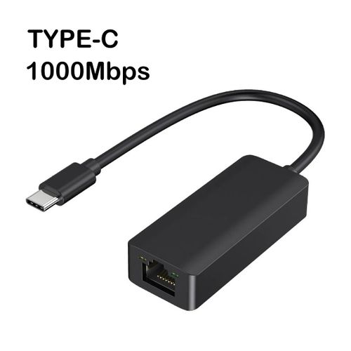 Adaptateur Ethernet USB Type C,1000Mbps,USB 3.0,RJ45,Carte Rseau pour MacPle,PC,Windows,XP,7,8,10,Android,Cble Internet Lan - Type 1000M Type C