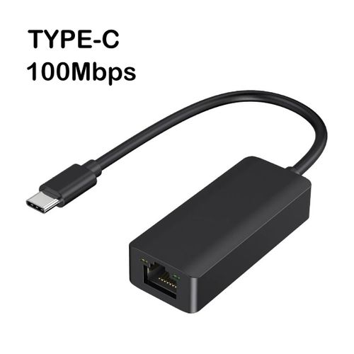 Adaptateur Ethernet USB Type C,1000Mbps,USB 3.0,RJ45,Carte Rseau pour MacPle,PC,Windows,XP,7,8,10,Android,Cble Internet Lan - Type 100M Type C