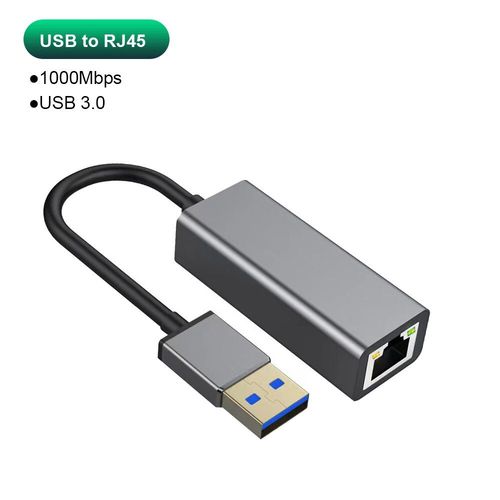 Adaptateur Ethernet USB Type C,1000Mbps,USB 3.0,RJ45,Carte Rseau pour MacPle,PC,Windows,XP,7,8,10,Android,Cble Internet Lan - Type USB 1000Mbps