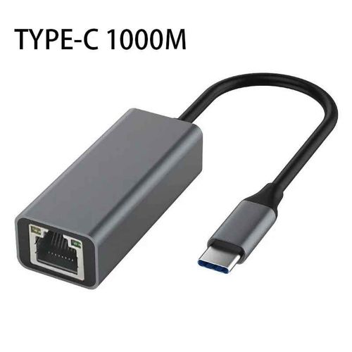 Adaptateur Ethernet USB Type C vers RJ45,carte rseau,cble Internet LAN 100/1000Mbps,MacPle,PC Windows XP 7,8,10 - Type TYPE-C 1000M #B