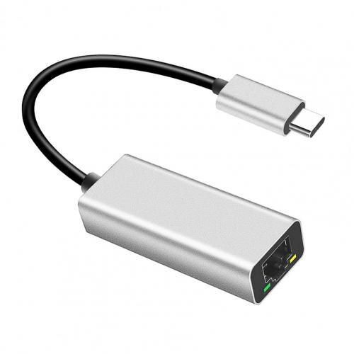 Adaptateur Ethernet USB universel Plug and Play TPE USB-C  RJ45 Gigabit Lan, cble convertisseur pour ordinateur portable