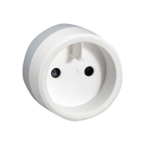C2g European To Us Standard Adapter With Safety Shuters - Adaptateur Pour Prise D'alimentation - Alimentation (M) Pour Bipolaire (F) - Blanc