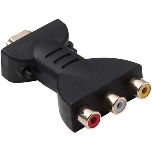 Adaptateur HDMI vers 3RCA, adaptateur rouge jaune blanc cable vido HDMI vers AV, convertisseur Audio rouge blanc jaune Portable