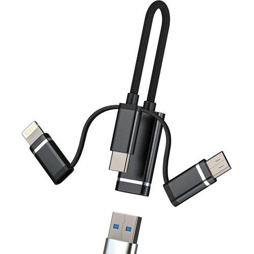 Adaptateur Lightning Usb C Micro Usb Vers Cble Otg Pour Apple Ipad Iphone15 14 Compatible Pour Samsung Convertisseur Cl Transfert De Donnes Camra Lecteur De Carte Clavier Hjbw-Usb