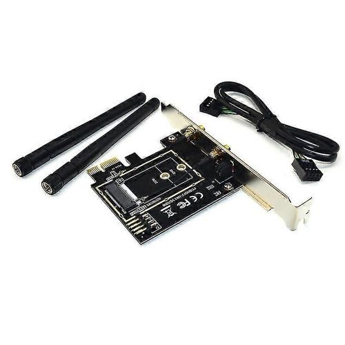 Adaptateur M.2 Wifi M2 Ngff Cl A-E vers Mini PCI Express Wifi Raiser PCI-E 1X NGFF Wireless Support Min