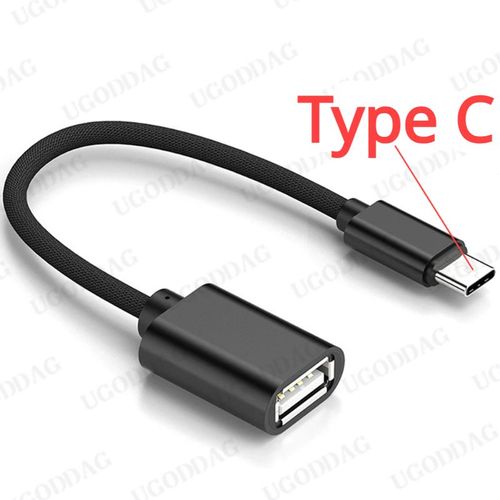 Adaptateur Micro USB C vers USB,cble OTG,type C mle vers USB 3.0 2.0 femelle,MacPlePro,Samsung,15cm - Type Black Type C Plug-About 15cm