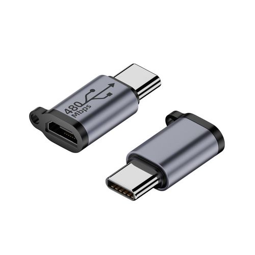 Adaptateur Micro USB Mini USB type-c,convertisseur mle femelle,synchronisation des donnes, - Type Micro to Type C