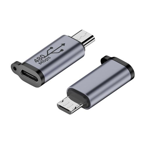 Adaptateur Micro USB Mini USB type-c,convertisseur mle femelle,synchronisation des donnes, - Type Type C to Micro