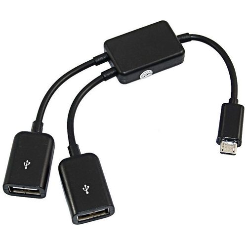 Adaptateur Micro USB / Type C  2 OTG, cble HUB  double Port, sparateur en Y, convertisseur pour tablette, clavier, souris Android