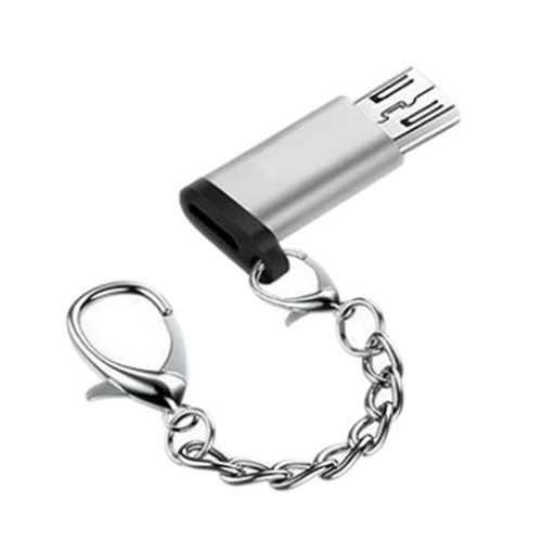 Adaptateur Micro-USB Type C  Micro-USB mle OTG, convertisseur USB A pour tlphone Android, tablettes, manette de jeu (argent)