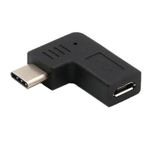 Adaptateur Micro USB vers Type C Convertisseur de donnes courb  90 degrs pour les dcoupages USB C