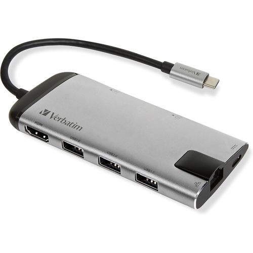 Adaptateur multiport USB-C- Concentrateur USB-C avec USB 3.0,HDMI-4K,SD/microSD,Gigabit Ethernet et Connexion de Charge Rapide USB-C-Adaptateur USB-C pour Ordinateur Portable et Macbook.[W407]