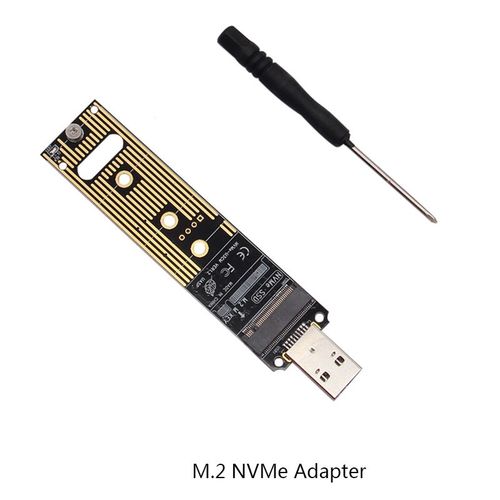 Adaptateur NVME - Adaptateur interne M.2 NVMe vers USB 3.1 SSD, PCI E vers USB A 3.0, carte de convertisseur interne 10Gbps, USB 3.1 Gen 2, pour Samsung 970 960/Intel M2 SSD