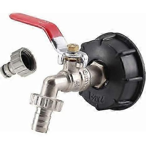 Adaptateur Pour Rservoir Ibc 1000 L Avec Robinet D'arrosage En Laiton Et Raccord De Tuyau D'huile 1,27 Cm