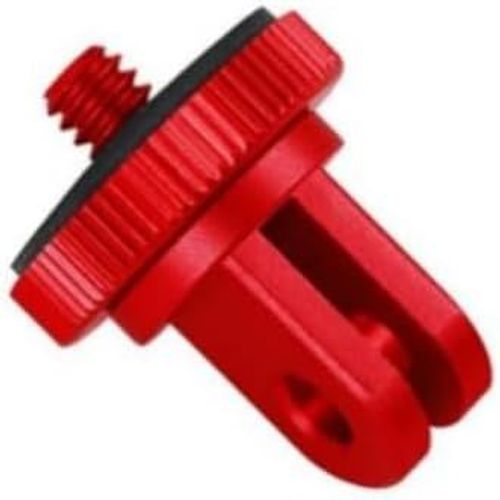 Adaptateur pour vis de camra GoPro11/10, trpied en Aluminium, Adaptateur de trpied filet pour GoPro11/10 avec vis de camra (Rouge).[F657]