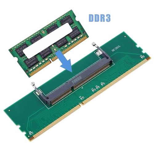Adaptateur professionnel pour ordinateur portable DDR3 vers ordinateur de bureau, carte mmoire 200 broches SO-DIMM vers PC 240 broches DIMM DDR3 Mmoire RAM Adaptateur de connecteur