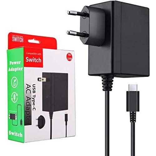 Adaptateur Secteur Pour Nintendo Switch/Switch Oled/Lite, Pd Chargeur Support Mode Tv Charger Rapide Usb Type C Pour Switch/Switch Lite/Switch Oled