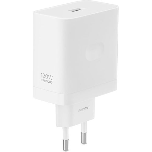 Adaptateur Secteur Supervooc 120 W Pour Gt 7 Pro,6t,6,14 12 Pro Plus,C75,C67,Note 60,Port Usb Type-A,Sans Cble,Blanc