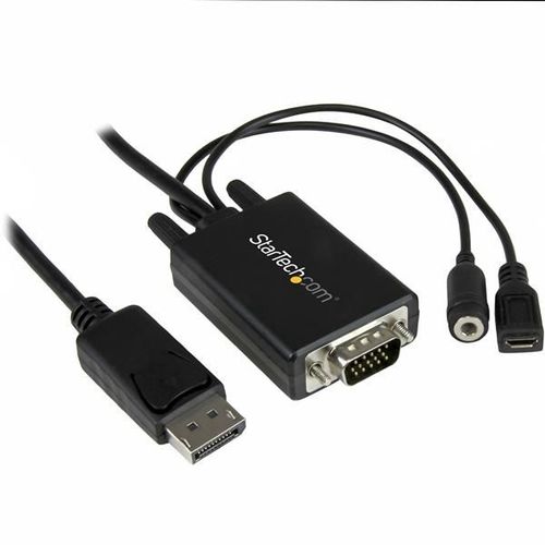 Adaptateur StarTech.com DP2VGAAMM2M - DisplayPort vers VGA avec audio (Mle/Mle)