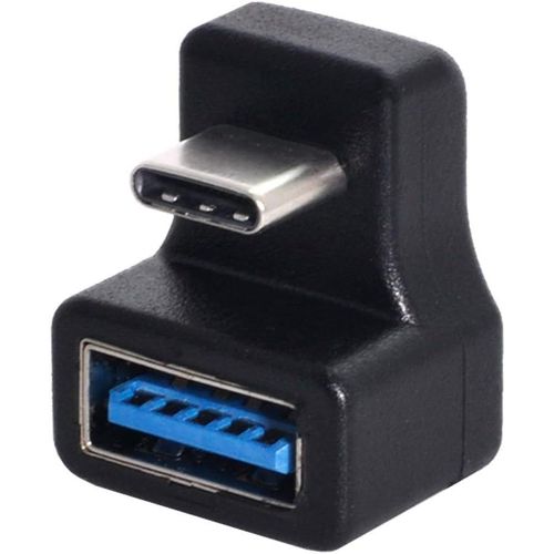 Adaptateur Type-C Usb-C Otg Vers Usb 3.0 Femelle Extension Adaptateur 360 Degrs Vers Le Bas Vers Le Haut Oppos U Forme Arrire Coud Pour Tlphone Tablette