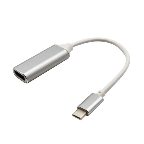 Adaptateur TYPE-C vers HDMI 4K Ultra HD 30Hz Cble Type C HDMI pour MacPleSamsung Galaxy S20 Huawei Mate P50 Pro USB C Adaptateur HDMI - Type Silvery