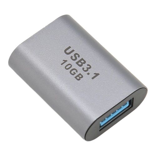 Adaptateur USB 3.1 vers Type C Femelle vers Femelle 10Gbps Plug and Play Adaptateur USB A vers USB C pour tlphone portable